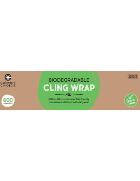 Caterers Choice Distributeur de clingwraf biodégradable de 600 m par 33cm x 1