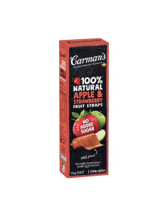 Cinturini di frutta del carman Apple & Strawberry 70G 5 Twin Pack x 36