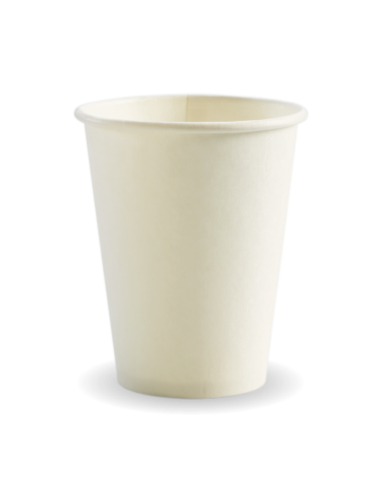 Biopak Cups 355ml 12oz Single Wall White 50 Pack x 1