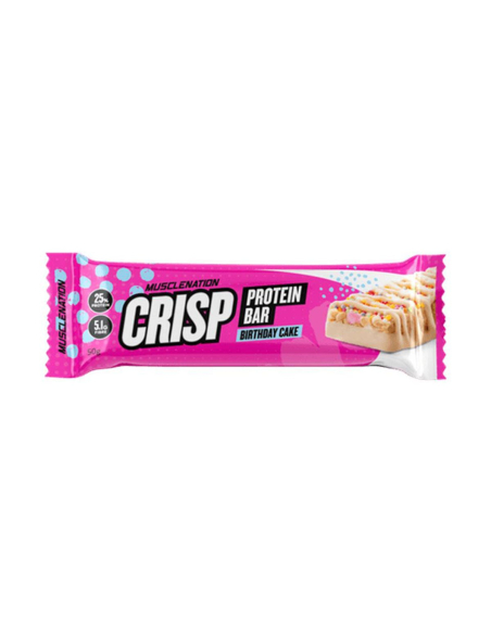 Muscle Nation Crisp Protein Bar Birthday Cake 50g x 12
