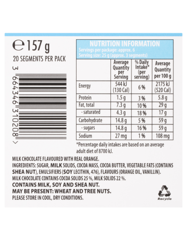 Terry's Ballon au chocolat 157g x 6