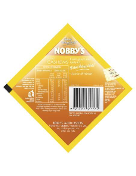 Nobby's Salted Cashews 50g x 12