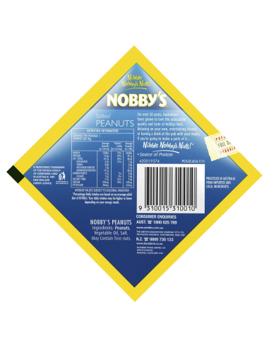 Nobby's gezouten pinda's 50g x 12