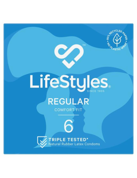 Ansell Condom Lifestyles Regelmatige 6 Pack X 1
