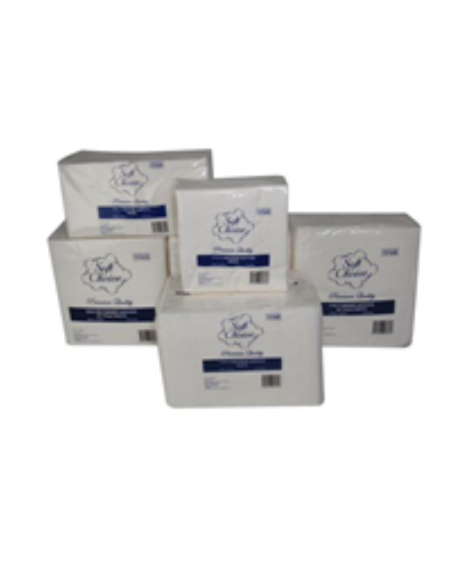 Soft Choice NAPKINS Dîner matelassé blanc 1/4 pli 100 pack x 1