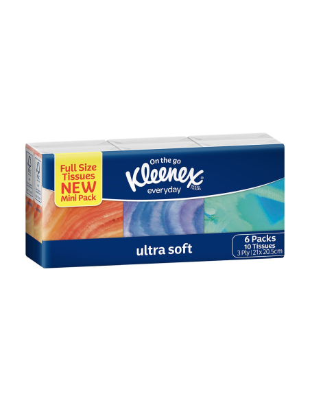 Kleenex Tissue Ultra Soft Pocket 6 Pack X 1