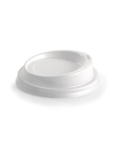 Biopak 白生物植物のホットカップ旅行蓋8oz 50パックx 1