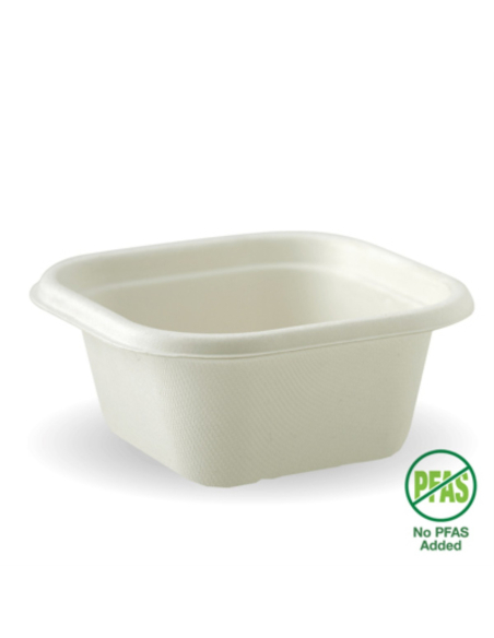 Biopak Container Takeaway 480ml Square White Plant Fibre 50 Pack x 1 Biopak Container Takeaway 480ml Square White Plant Fibre 50 Pack x 1