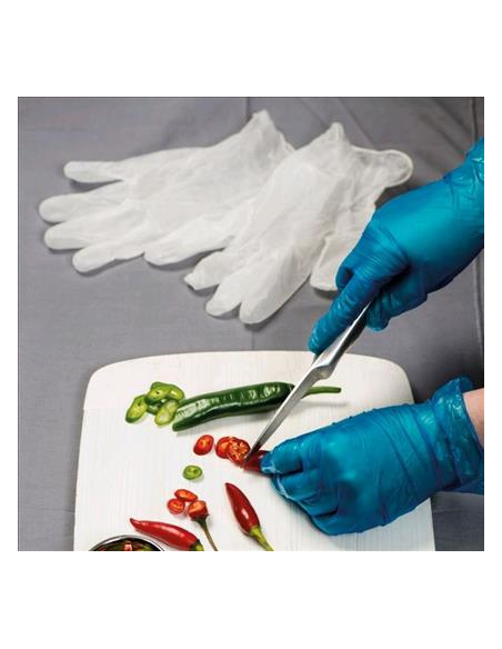 Workplace Guantes Vinyl Clear Pindel Polvo Free 100 Pack x 1