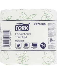 Tork Konwencjonalna toaleta Rolka 1Ply 850 Pack X 48