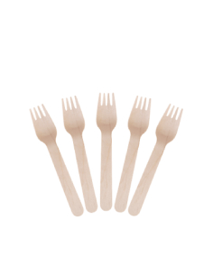 Cast Away Fork in legno Envino 160mm 100 pack x 1