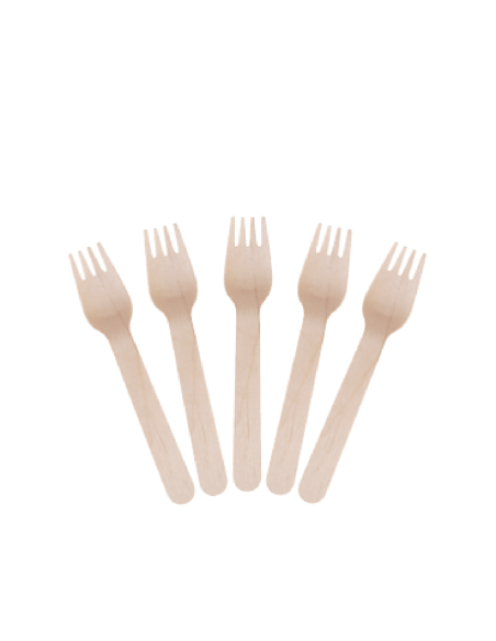 Cast Away Fork in legno Envino 160mm 100 pack x 1