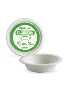 Biopak Bowl White 500ml x 10
