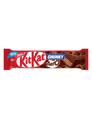 Nestle Kit Kat Chunky Chocolate Aero Milk Bar 45g x 36