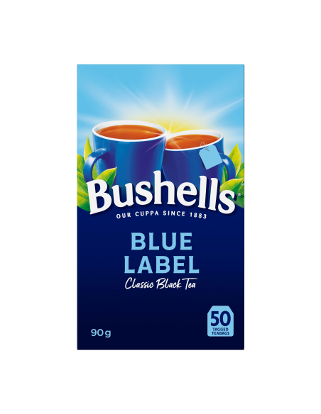 Bushells Blue Label 50's Classic Black Tea Bags 90g x 12