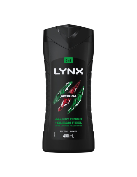 Lynx Body Wash Afrique 400ml x 1