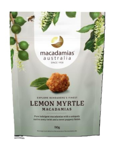 Macadamias Australia Macadamia Nuts Lemon Myrtle 110g x 8