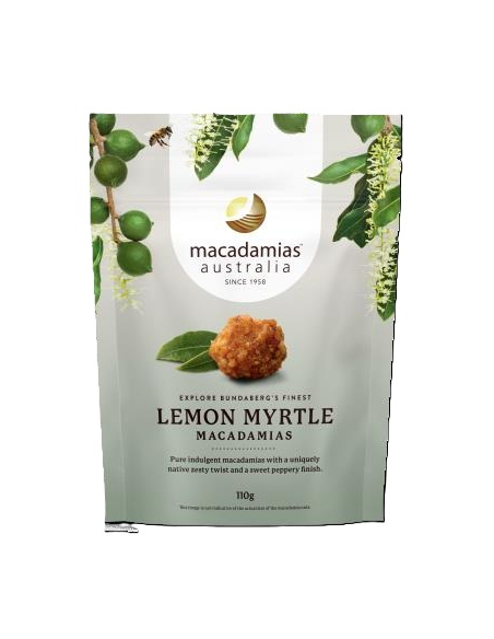 Macadamias Australia MACADAMIA NUTS ZITRONE MYRTLE 110G x 8 Macadamias Australia MACADAMIA NUTS ZITRONE MYRTLE 110G x 8