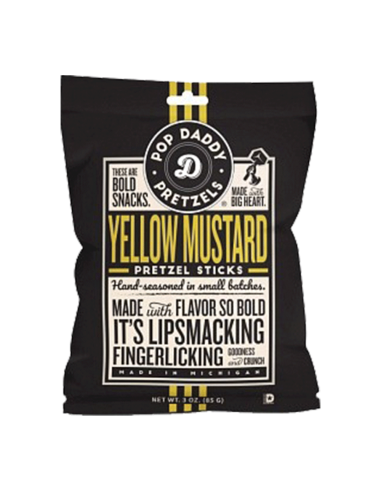 Pop Daddy Yellow Mustard Pretzel Stick 85g x 15