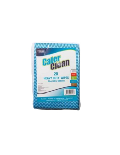 Cater Clean Lingettes morceaux bleu 60 par 60cm Heavy Duty 20 Pack x 1