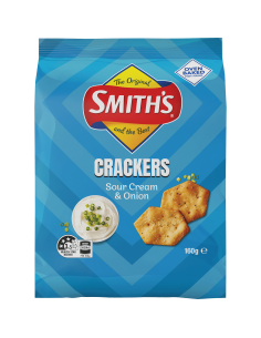 Krakersy Smith Kwaśny śmietana i cebulę 160g x 1