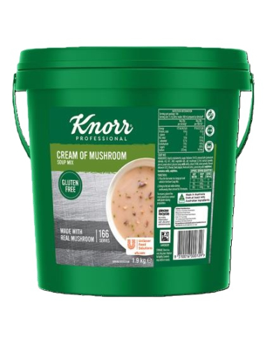 Knorr Soup Cream Of Mushroom Gluten Free 1.9kg x 1