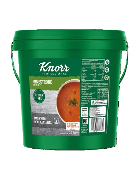 Knorr Zuppa Minestrone Gluten Free 2kg x 1 Knorr Zuppa Minestrone Gluten Free 2kg x 1