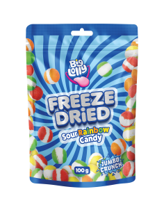 Gefrieren getrocknetes Sauer Rainbow 100g x 10