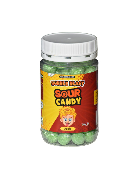 BUBBLE BLAST AUR APPLE CANDY 250G X 12