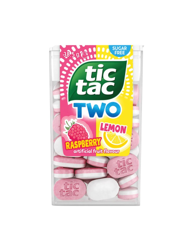 Tictac Two Lemon Raspberry Flavours 38.5g x 16