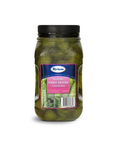 Riviana Gherkins Sliced Sweet Spiced 2.2kg x 1