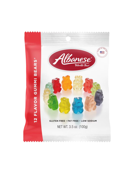 Albanese Gummy Bears 12 Flavour 100g x 12