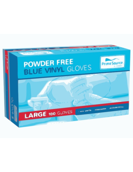 Cast Away Groot poedervrije vinylhandschoenen 100 pack x 10