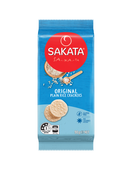 Sakata Crackers originaux de riz originaux de grain d'origine 80g x 10
