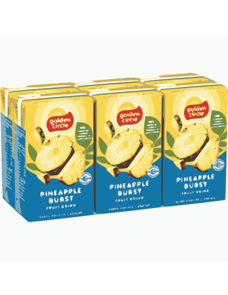 Golden Circle Bebida de frutas de ráfaga de piña 6 Paquete 250ml - 1500ml x 1