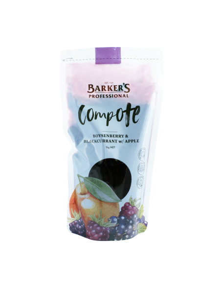 Barkers Composta Boysenberry Blackcurrant con Apple 1KG x 1