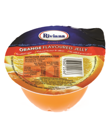 Riviana Jelly Orange Cups 120g x 12