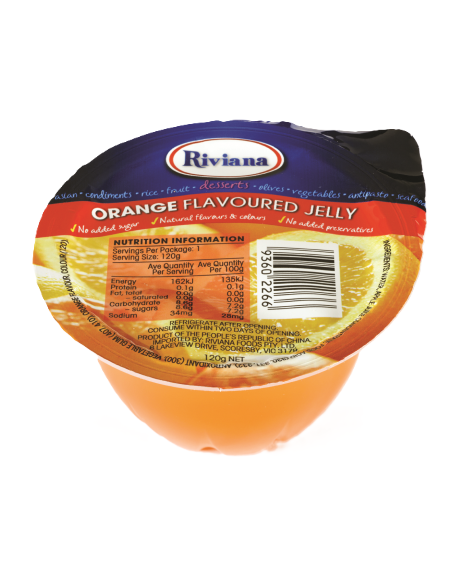 Riviana Jelly Orange Coupes 120g x 12