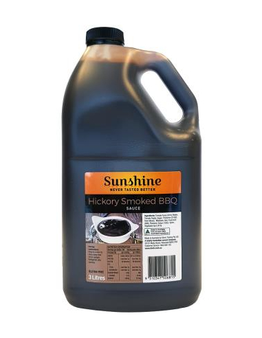 Sunshine Sauce Barbeque Hickory Smoked 3ltr x 1