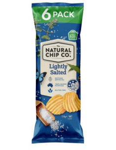 Natural Chip Company Potato Chips Lightly Salted 6 Pack Gluten Free 114g x 12