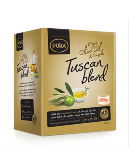 Pura Öl Olive Virgin & Canola Toskanische Mischung 15ltr x 1