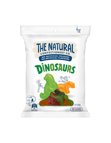 Naturalna firma cukiernicza dinozaury 220g x 18