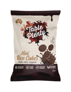 Table Of Plenty Mini pastel de arroz oscuro choc 60 g x 6