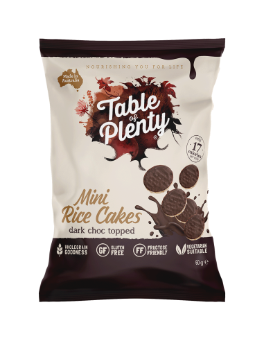 Table Of Plenty Mini Rice Cake Dark Choc 60g x 6