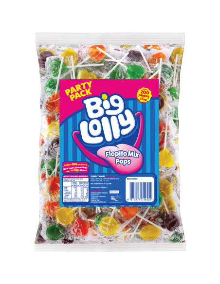 Big Lolly フロピトミックスポップス200パックx 1