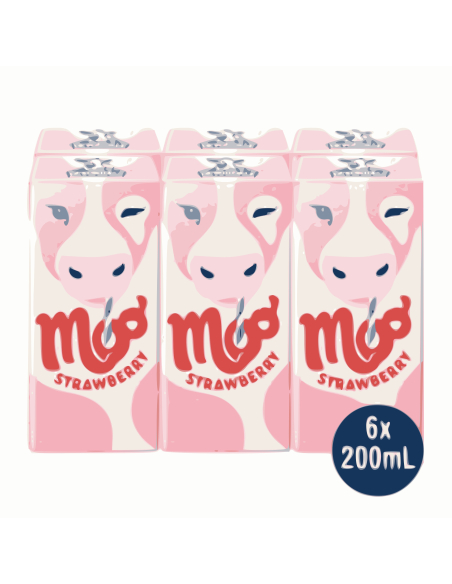 Devondale Strawberry Flavoured Milk 6 Pack 200 ml - 1200 ml x 1