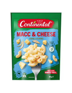 Continental Pâtes et sauce macaroni fromage 80g x 7