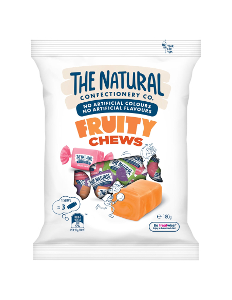 Natural Confectionery Co Fruidad masticable 180g x 10