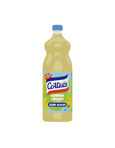 Cottees Cordial Lemon Cordial Zero Sugar 1ltr x 1