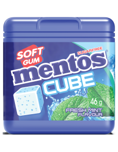 Mentos Cube Ice Mint Chewing Gum 46g x 4